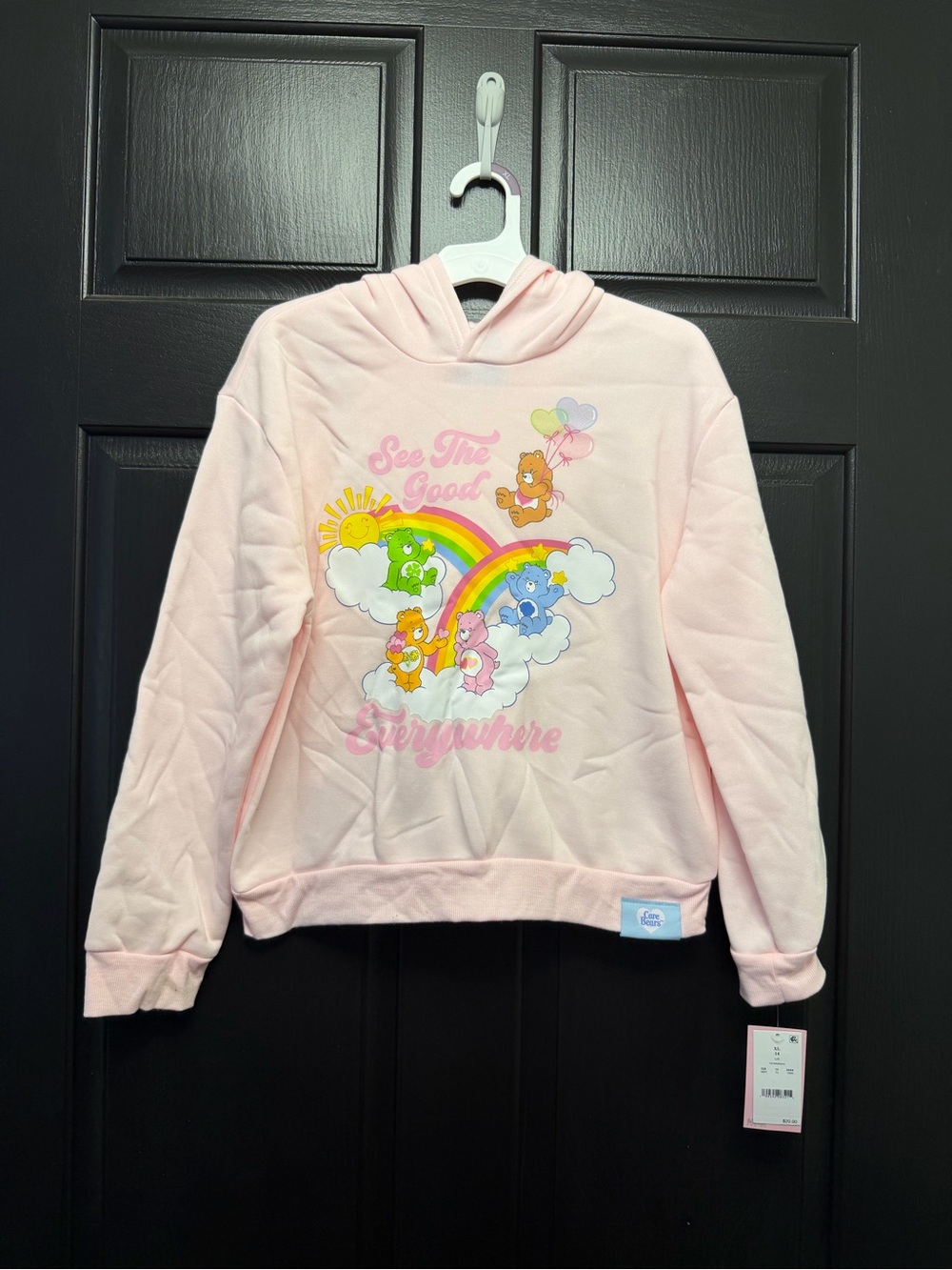 Girls Pink Care bear Hoodie Size XL 14
New with tags